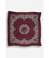 Bandana Flowers Cotton - Burgundy