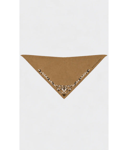 Bandana Merino Triangle Scarf - Camel