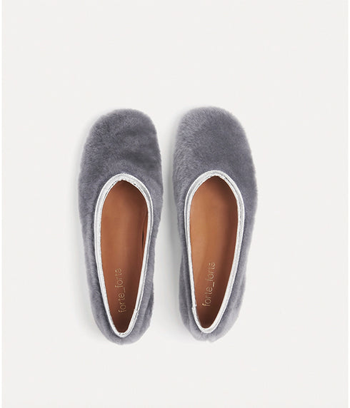 Sheepskin Ballerinas - Ombra