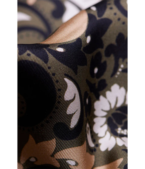 Bandana Flowers Cotton - Army