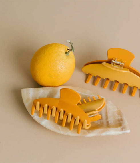 Hair Claw Clip 2" - Two Tone Citrus