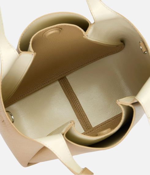 The Trapeze Bucket Bag - Camel Multi