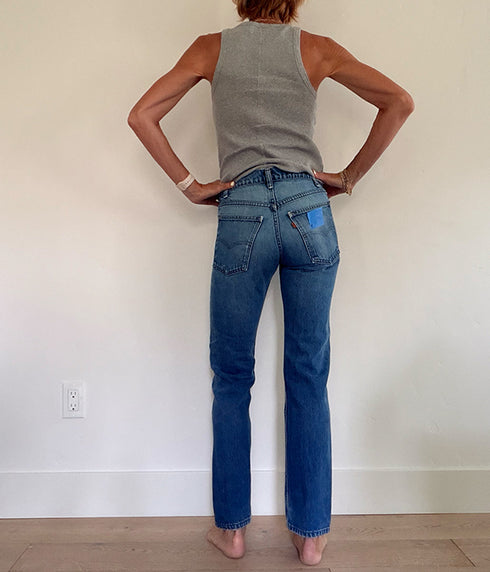 Vintage USA 505 Denim Jeans (c) - fits 25" x30"