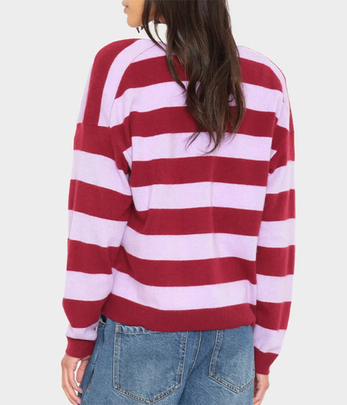 Braxton Sweater - Garnet Petal