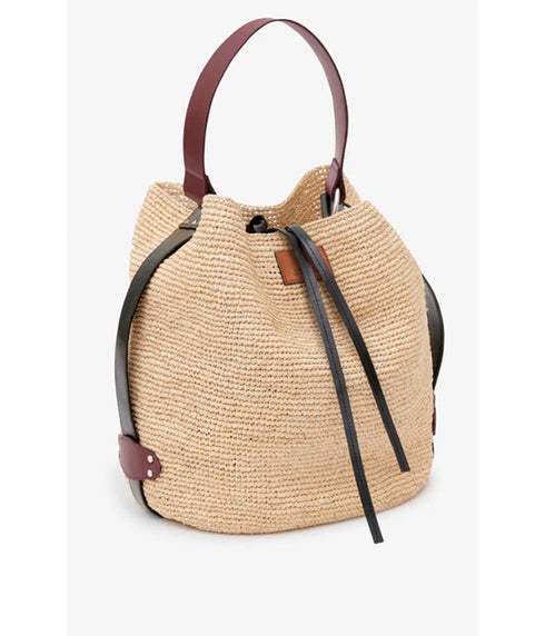 Bayia Raffia Bag - Natural/Cognac