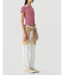 Smocked Shrunken Polo - Sprinkle/Burnt Sienna