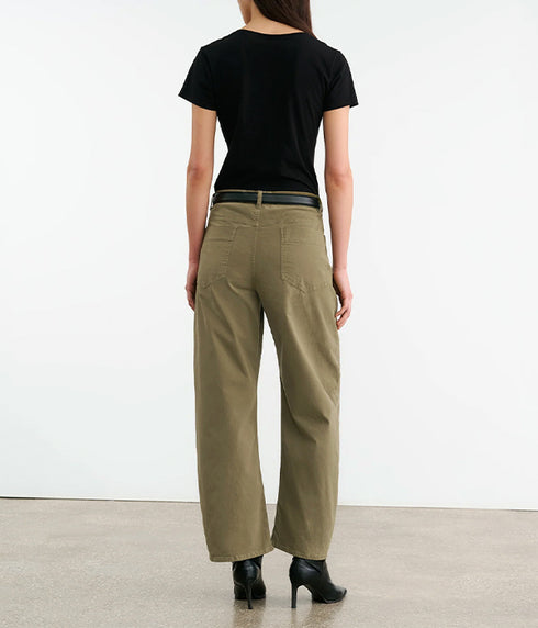 Tribeca Cotton Pant - Vine