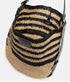 Bayia Raffia Bag - Black/Natural