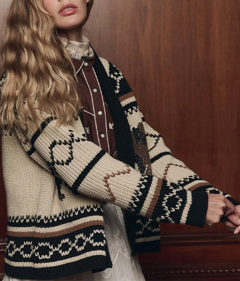 The Bear Lodge Cardigan - Black