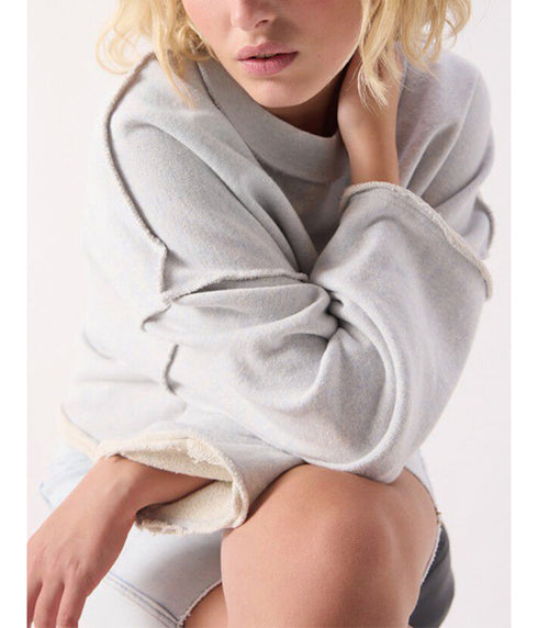 Dantown Sweatshirt - Melange Sky Blue