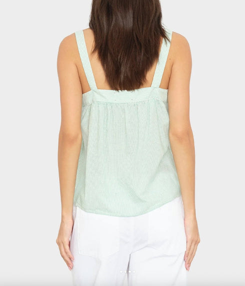 Maryn Top - Fresh Mint Stripe