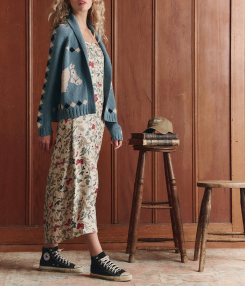 The Sundrift Slip Dress - Floating Butterflies