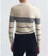 Lucille Multi Stripe Polo - Ivory/Navy Stripe
