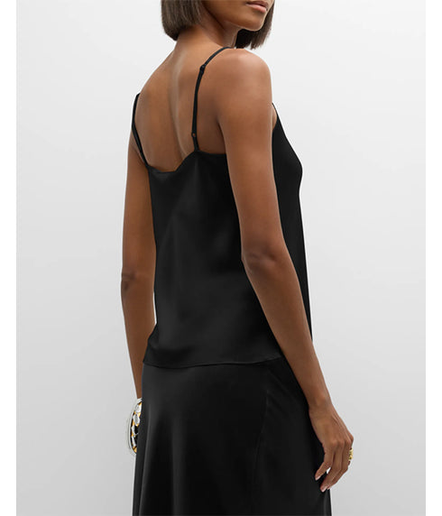 Gloria Silk Cami - Black