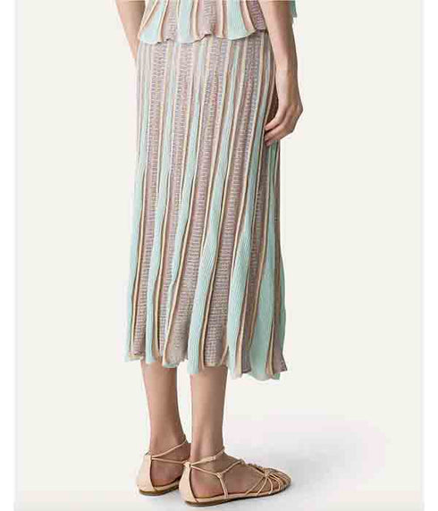 Long “Les folies” Jacquard Tulip Skirt - Lucente