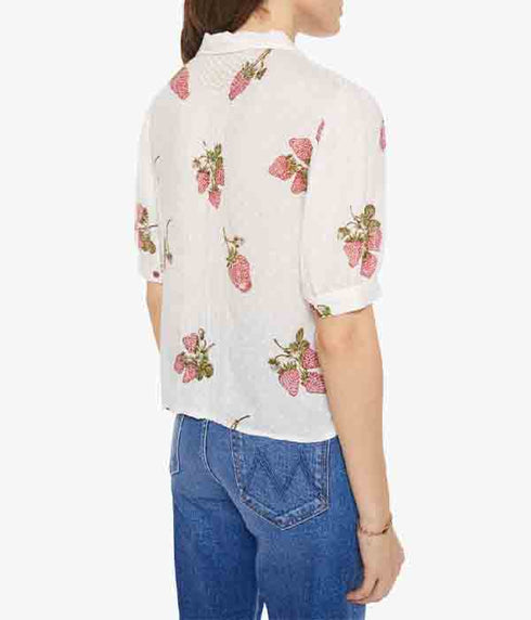Peyton Shirt - Strawberry Dot Shirt
