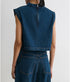 Bacchus Top - Denim Indigo