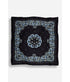 Bandana Flowers Cotton - Black