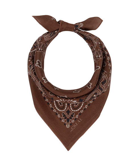 The Silk Bandana - Chocolate