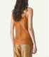 Habotai Embroidered Silk Top - Bronze