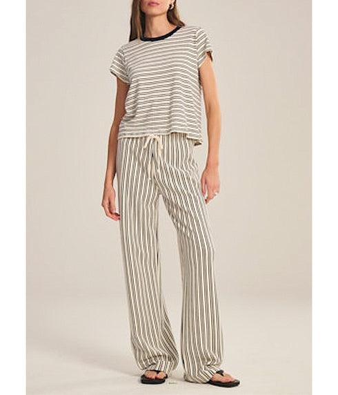 Amelise Sweatpant - Natural/Navy