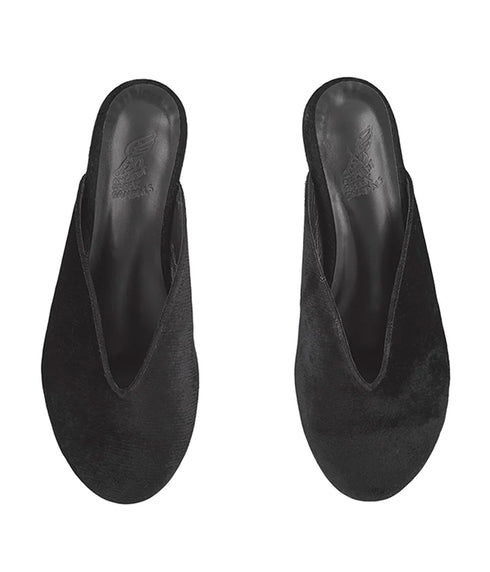 Dama Slipper Wedge - Black