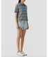 Short Sleeve Striped Rugby - Delft Blue Combo