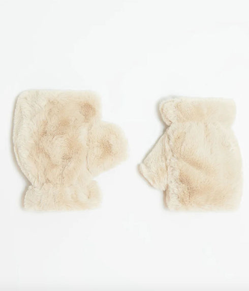 Ariel Fingerless Gloves - Latte