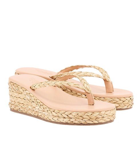 Etheria Low Wedge Sandal - Natural