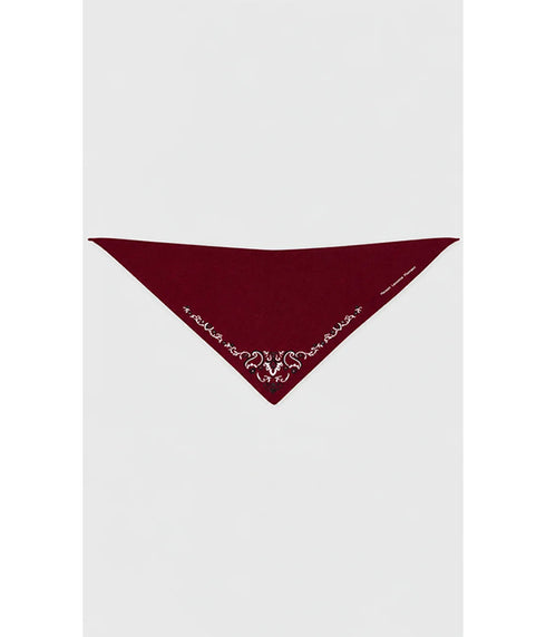 Bandana Merino Triangle Scarf - Bordeaux