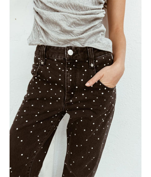 Brinsa Studded Jeans - Black