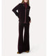 Velvet Flare Pants - Bordeaux