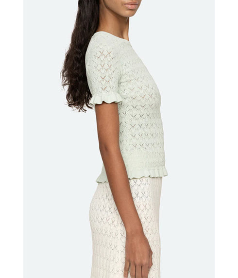 Rue Short Sleeve Sweater - Mint
