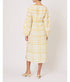 Ribbon Caftan Dress - Yellow Watercolor