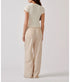 Gemma Stiped Pull On Pants - Dune