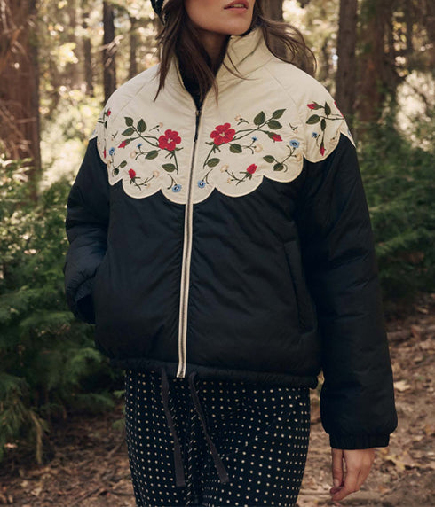 The Wildflower Puffer - Almost Black
