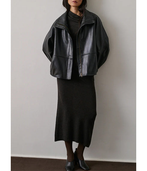 Gamma Leather Jacket - Black