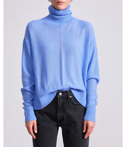 Softest Tissue Weight Turtleneck - Cornflower