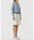 Collegiate Striped Polo - Stone Combo