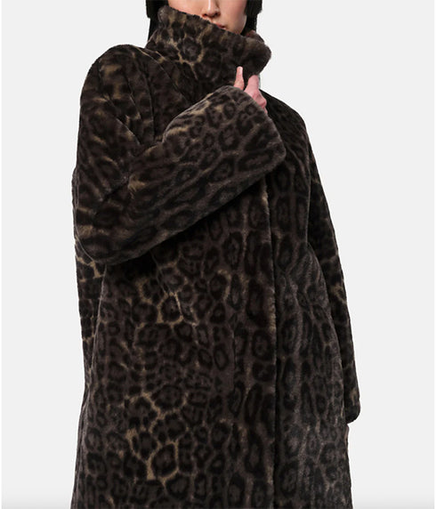 Blair Coat - Dark Leopard