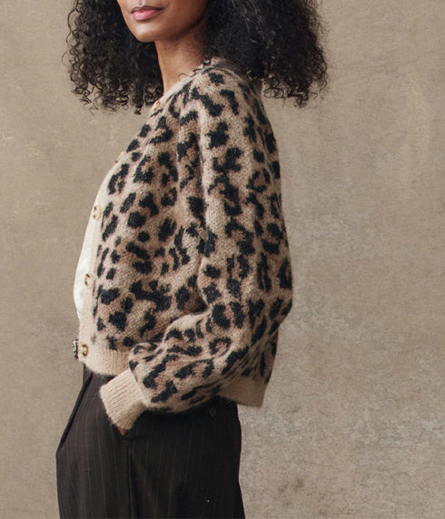 The Windsor Cardigan - Leopard