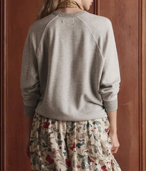 The College Sweatshirt w/ Rider Graphic - Heather Grey