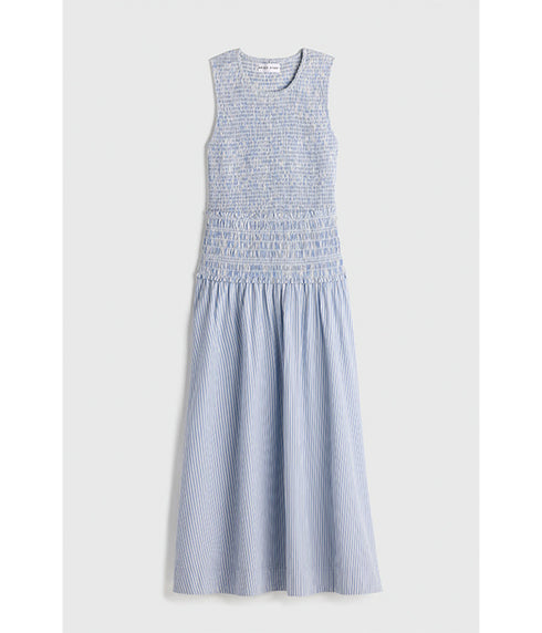 Siempre Tank Maxi - Blue and White Stripes