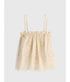 Embroidered Cami Top - Ecru