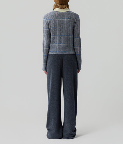 The Shrunken Check Crew - Heather Grey Combo