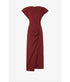 Nadela Dress - Dark Burgundy