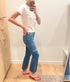 Vintage USA 646 Talon 42 Zipper Orange Tab 70's Bell Bottom Denim Jeans K - 29" x 30"