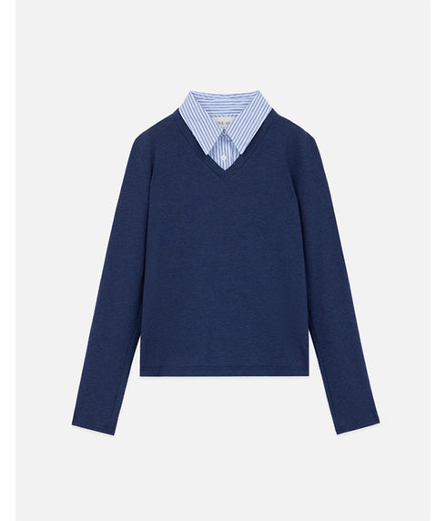 The Spencer Polo - Denim Blue Multi