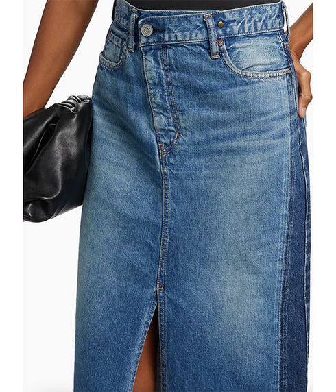 Putnam Side Design Skirt - Blue