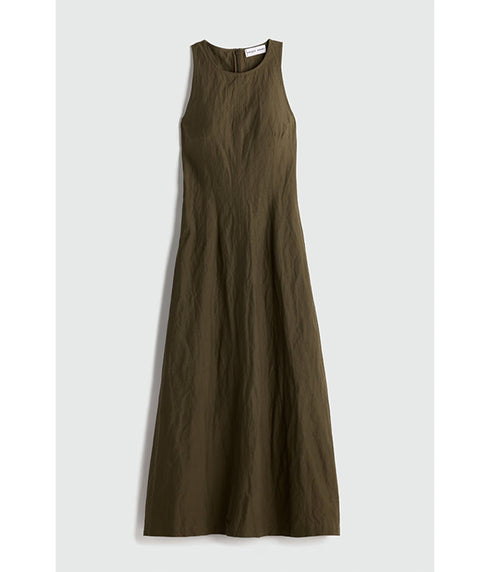 Sculpted Uma Sleeveless Maxi - Olive